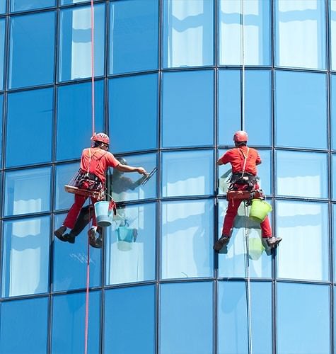 Мытье фасадов промальпинистами в Архангельске